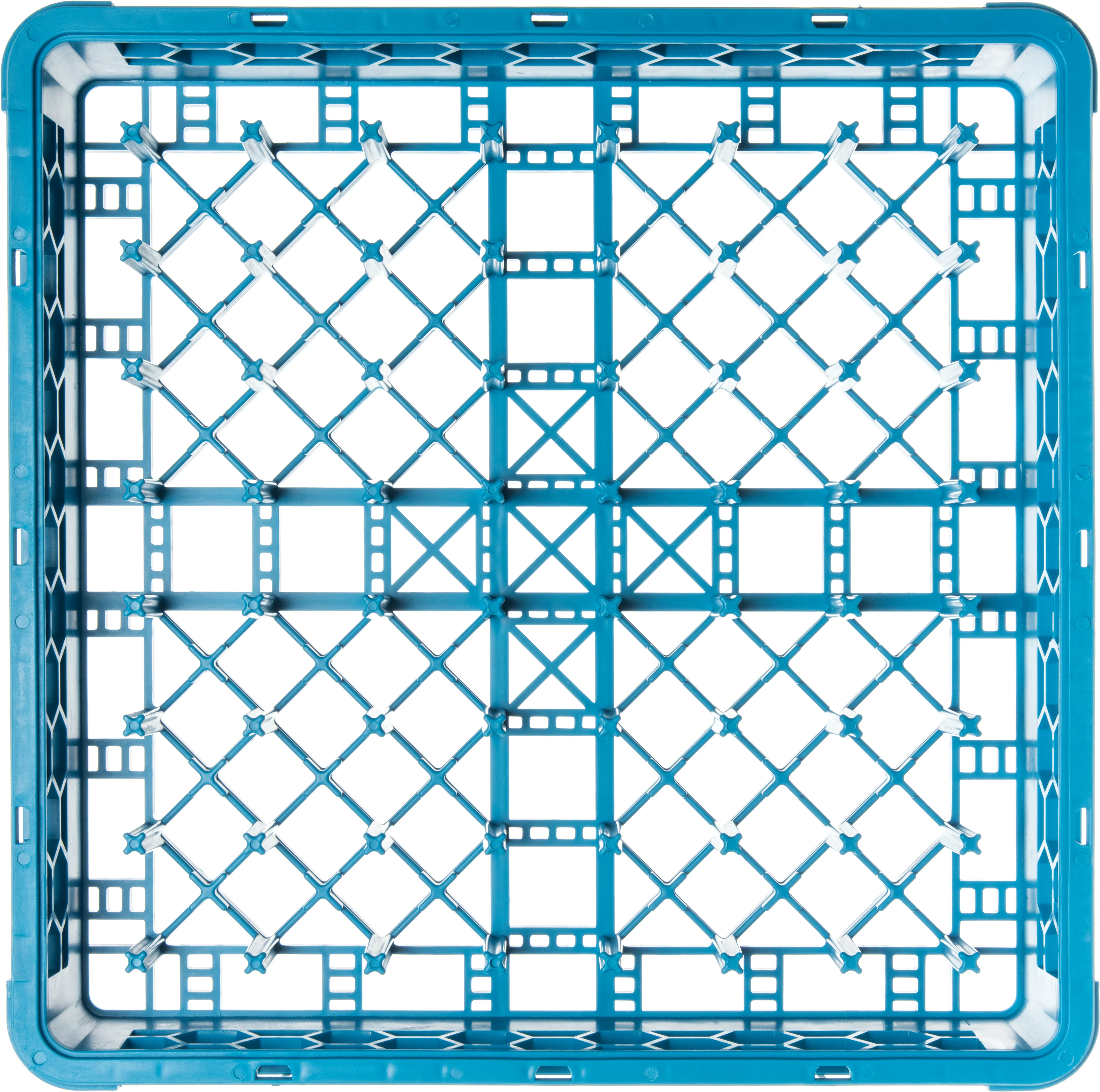 Carlisle RP14 OptiClean 1-Compartment All-Purpose Full Size Plate/Tray Peg Rack with 2-1/2" Pegs - Blue - Image 4