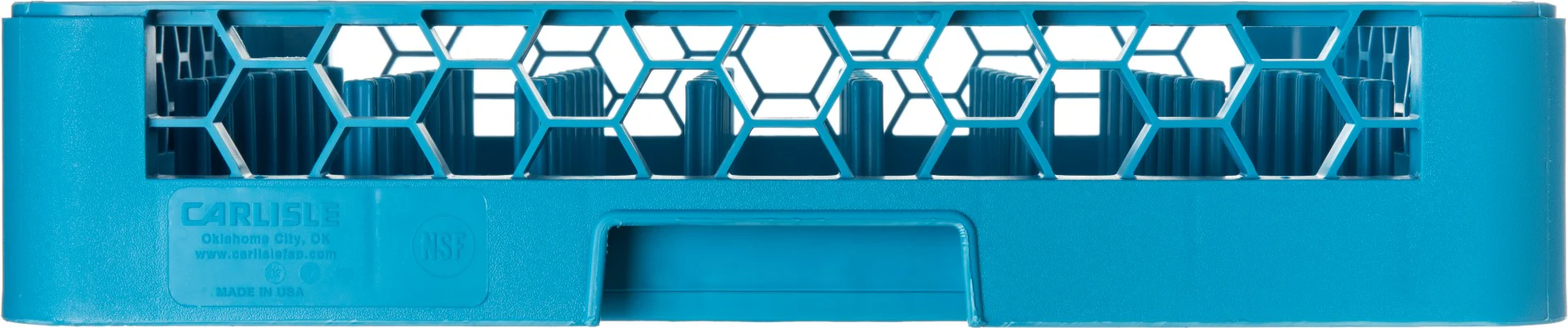 Carlisle RP14 OptiClean 1-Compartment All-Purpose Full Size Plate/Tray Peg Rack with 2-1/2" Pegs - Blue - Image 9
