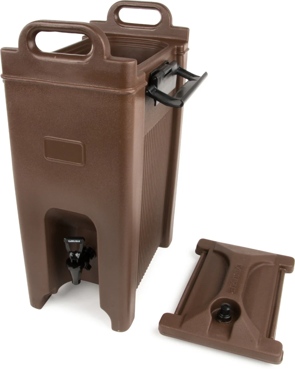 Carlisle XT500001 Cateraide Beverage Dispenser 5 Gal. Brown - Image 7