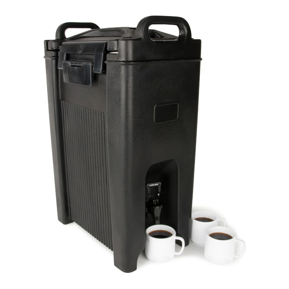 Carlisle XT500003 Cateraide XT Polyethylene Stackable Insulated Beverage Dispenser 5 Gal. - Black - Image 2