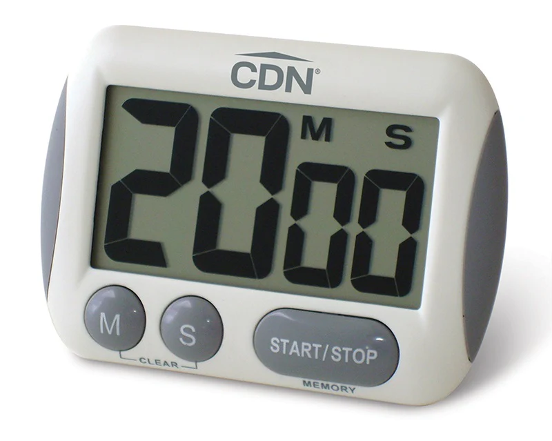 CDN TM15 Extra Big Digit 100 Minute Digital Timer 2-1/2"W x 1-3/8"H - White