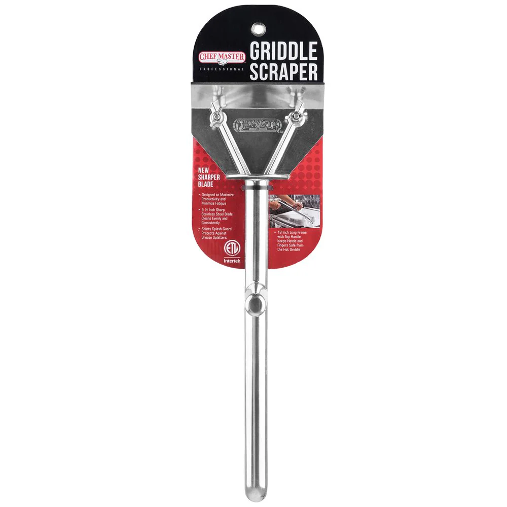 Chef Master 90002 Premium Griddle Scraper with Splash Guard 5-1/2" - Image 3