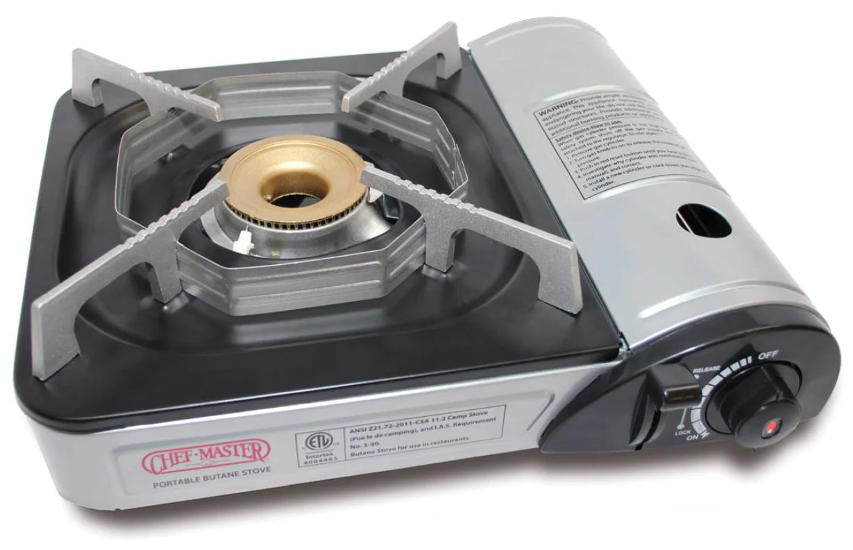Chef Master 90011 Portable Countertop Single Burner Butane Stove - 10,000 BTU - Image 2