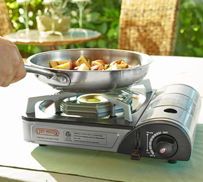 Chef Master 90011 Portable Countertop Single Burner Butane Stove - 10,000 BTU - Image 3