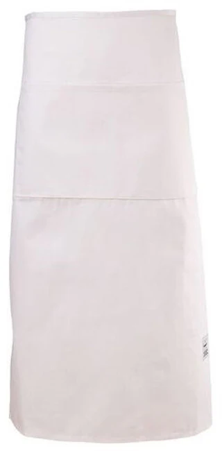 Chef Revival 607BA2-WH Bistro Apron with 2 Pockets 34"L x 28"W - White - Image 3