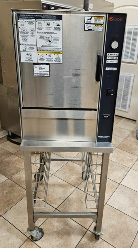 Clearance Groen SSB-5G (GSSP-BL-5GS) Countertop Gas Convection Steamer - 5 Pan - 58,000 BTU - Image 6