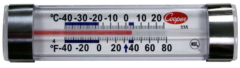 Cooper-Atkins 335-01-1 Horizontal Refrigerator / Freezer Thermometer - (-40 - 80 Deg. F) - Image 5