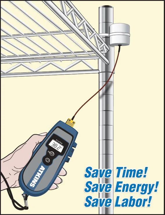 Cooper-Atkins 52048-K Thermocouple Type-K Solid Simulator Probe Thermometer with 6" Cable - (-40 to 180 Degrees F) - Image 3