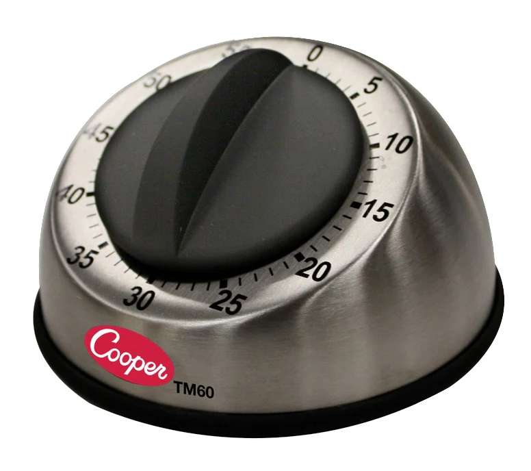 Cooper-Atkins TM60-0-8 Long-Ring 60 Minute Mechanical Timer