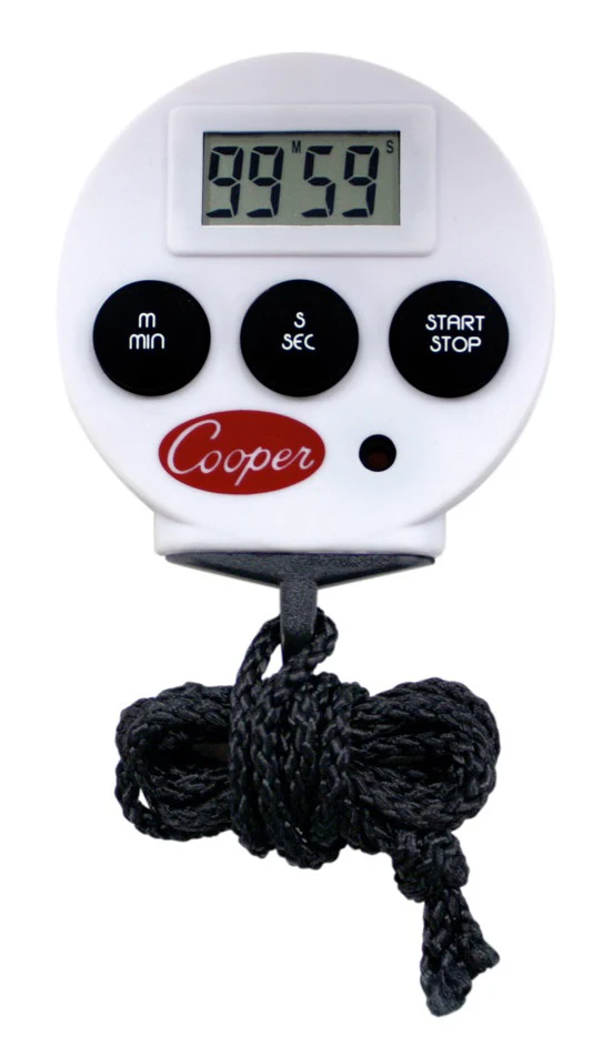 Cooper-Atkins TS100-0-8 Chef's 100 Minute Digital Timer / Stopwatch with Alarm and 18" Nylon Lanyard