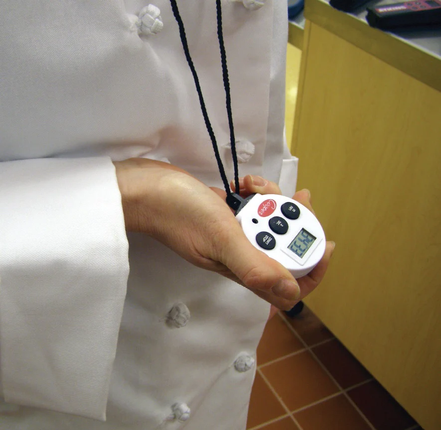 Cooper-Atkins TS100-0-8 Chef's 100 Minute Digital Timer / Stopwatch with Alarm and 18" Nylon Lanyard - Image 3