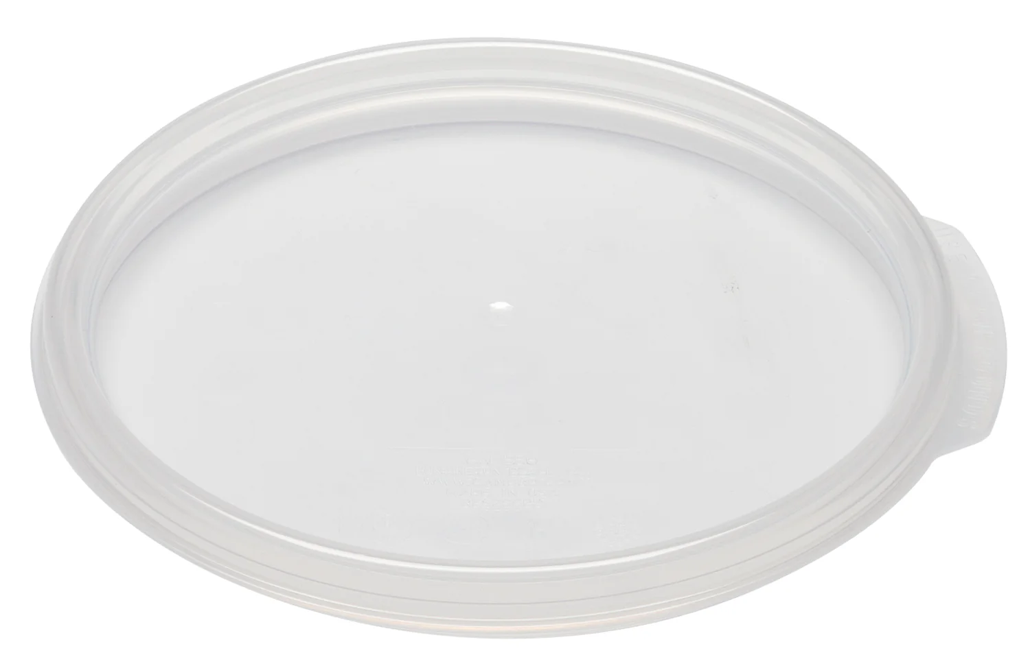 Cambro RFS2SCPP190 Camwear Round Food Storage Container Seal Cover - fits 2 & 4 Qt. - Translucent