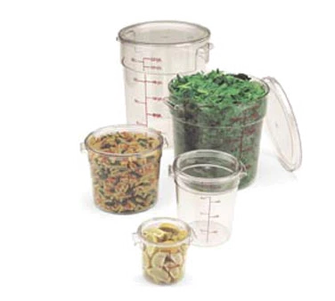 Cambro RFS2SCPP190 Camwear Round Food Storage Container Seal Cover - fits 2 & 4 Qt. - Translucent - Image 2
