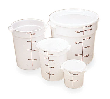 Cambro RFSC2148 Round Food Storage Container Cover - fits 2 & 4 qt. - Natural White - Image 2