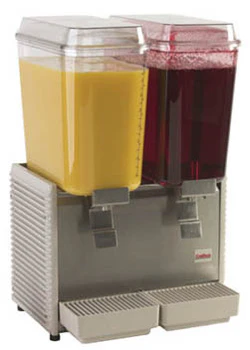 Crathco D25-4 Classic Bubblers Double 5 Gallon Bowl Pre-Mix Cold Beverage Dispenser 17-1/2"W