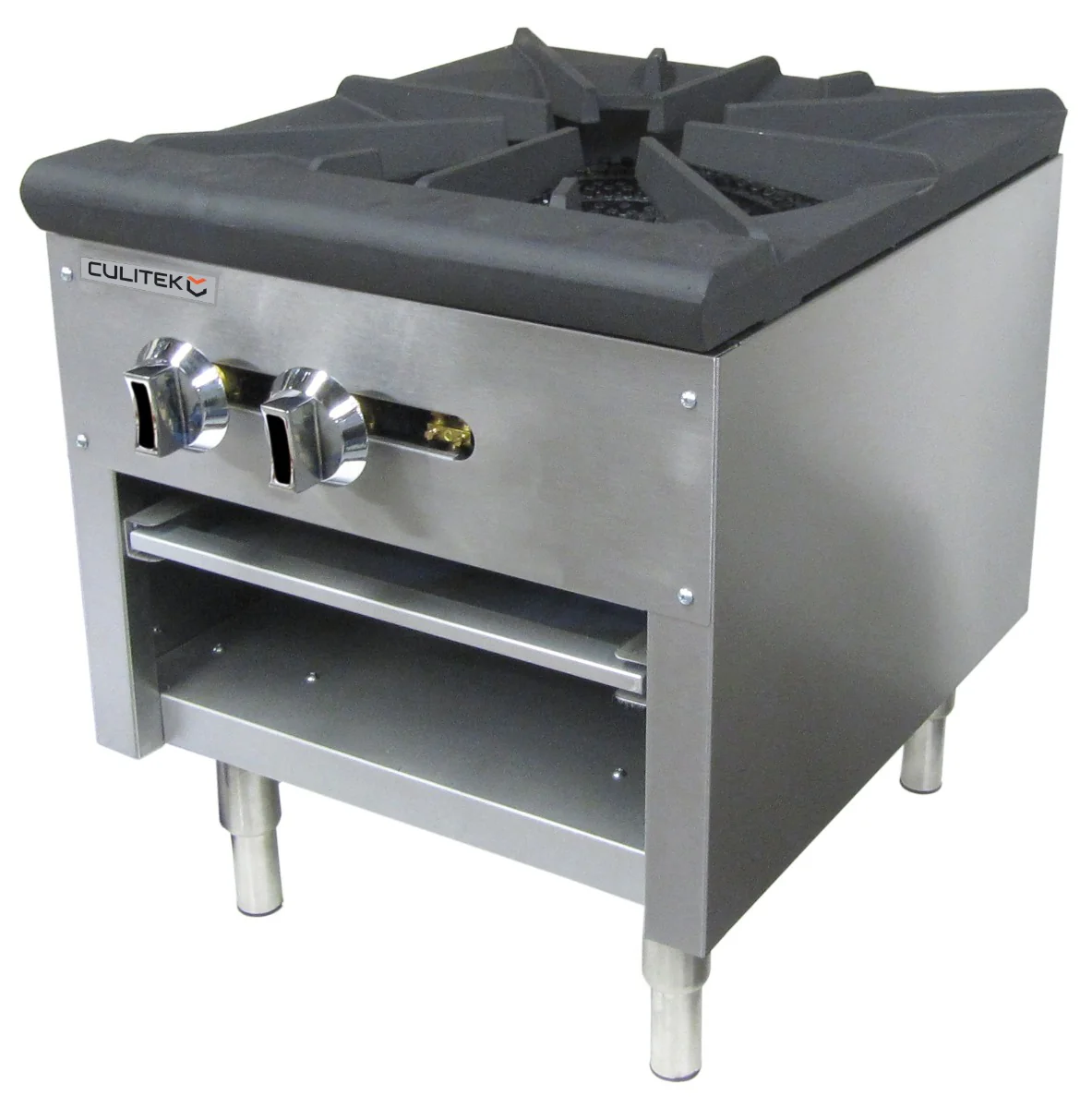 Culitek CULCTSP1NG 18" Stock Pot Range – Single Burner, 80,000 BTU