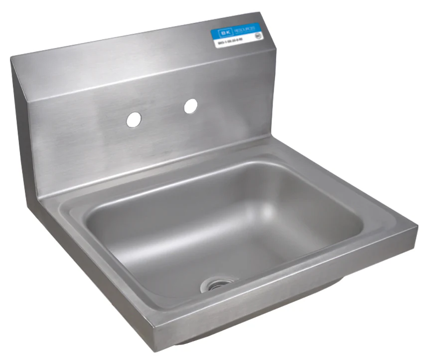 Culitek HS-17 Wall Mount Stainless Steel Hand Sink with Faucet ā 14" x 10" Bowl - Image 2