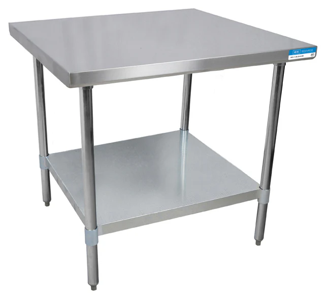 Culitek WT-2424-E Stainless Steel Work Table 24" x 24" with Undershelf