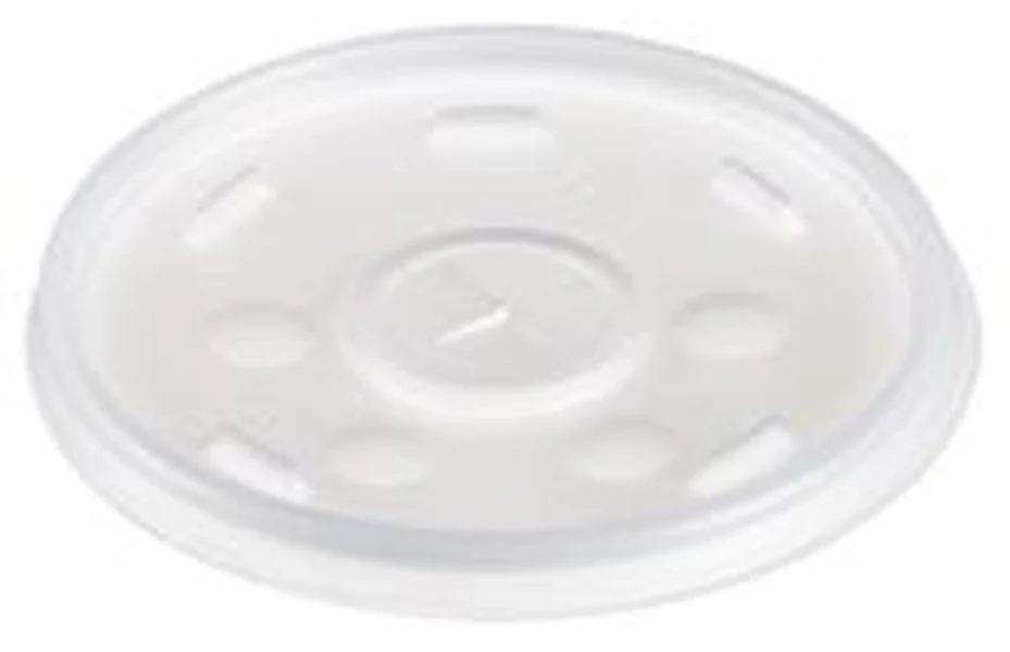 Dart Solo 12SL Translucent Plastic Flat Slotted Lid for 12 oz. Foam Cups & Containers - 1000/Case