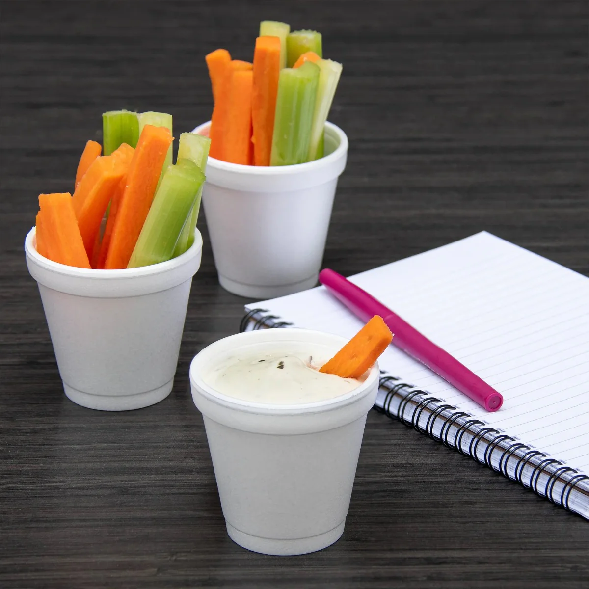 Dart 4J4 Insulated Foam Cup 4 oz (Case of 1000) Restaurant Disposable Foam Cups - Image 3