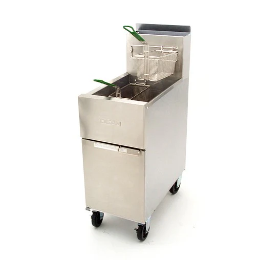 Dean SR142LP Propane Gas Floor Fryer – 43 lb Capacity, 105,000 BTU