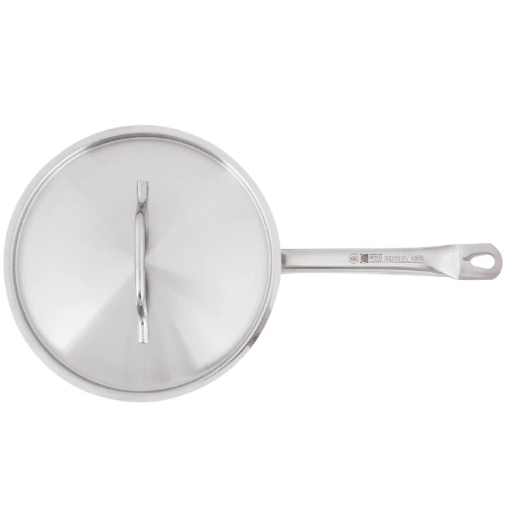 Vollrath 3820 Deluxe 6-Piece Induction Ready Stainless Steel Optio Cookware Set - Includes: 2.75 Qt., 4 Qt. Sauce Pans, and 9.5" Non-stick Fry Pan and Covers - Image 4