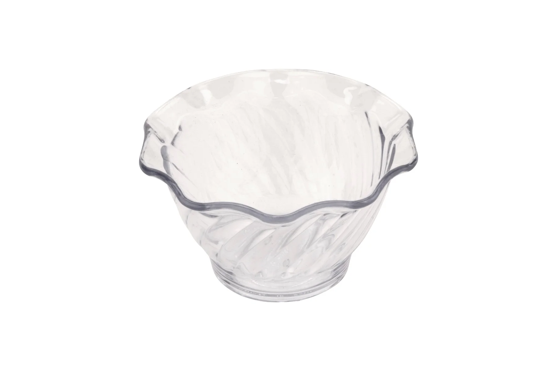 GET DD-50-CL Dessert Time SAN Plastic Small Tulip Dessert Dish 5 oz. - Clear - 48/Case - Image 3