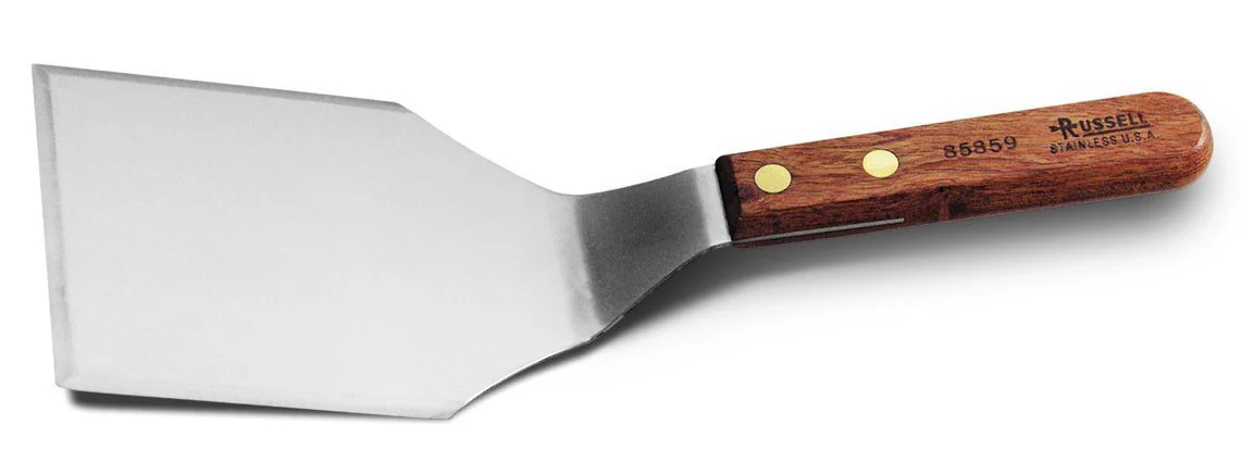 Dexter-Russell 19780 Traditional Solid Hamburger Turner with 5" x 4" Stainless Steel Blade and Rosewood Handle