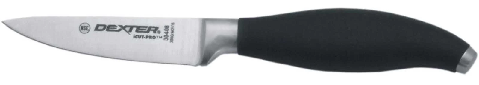 Dexter-Russell 30408 iCut-PRO Forged Paring Knife with Santoprene Handle 3-1/2"