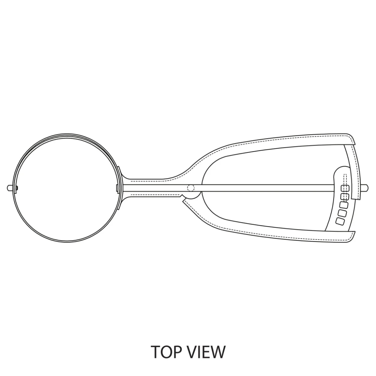 Vollrath 47157 Stainless Steel Disher with Squeeze Handle 7/8 oz. - Size 40 - Image 6
