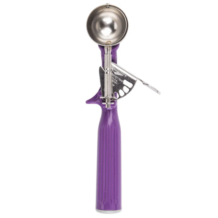 Vollrath 47147 Jacob's Pride Thumb Press Disher with One-Piece Orchid Handle 3/4 oz. - Size 40 - Image 5