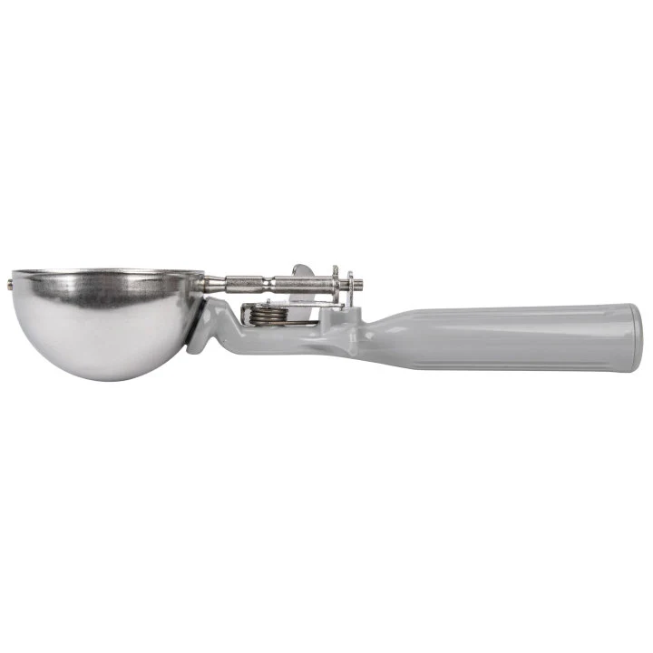 Vollrath 47140 Jacob's Pride Thumb Press Disher with One-Piece Gray Handle 4 oz. - Size 8 - Image 2