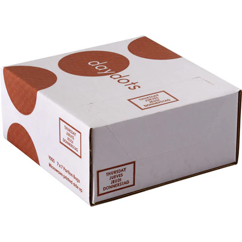 Ecolab 30901-04-41 Portion Bags Fold/Loose 7"x7" Thursday - 1000/bx - Image 2