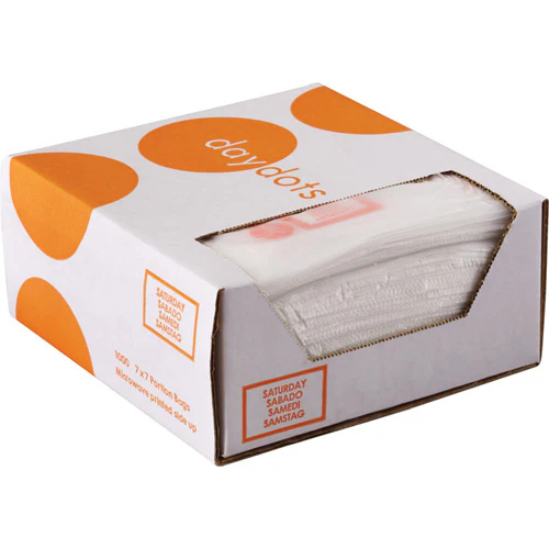 Ecolab 30901-06-41 Portion Bags Fold/Loose 7"x7" Saturday - 1000/bx - Image 3