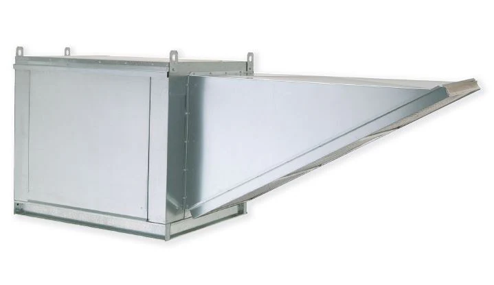 EconAir ECONVH13-PFF KIT 13' Canopy Vent Hood with Plenum, Exhaust Fan, and Make-up Air Fan - Image 2