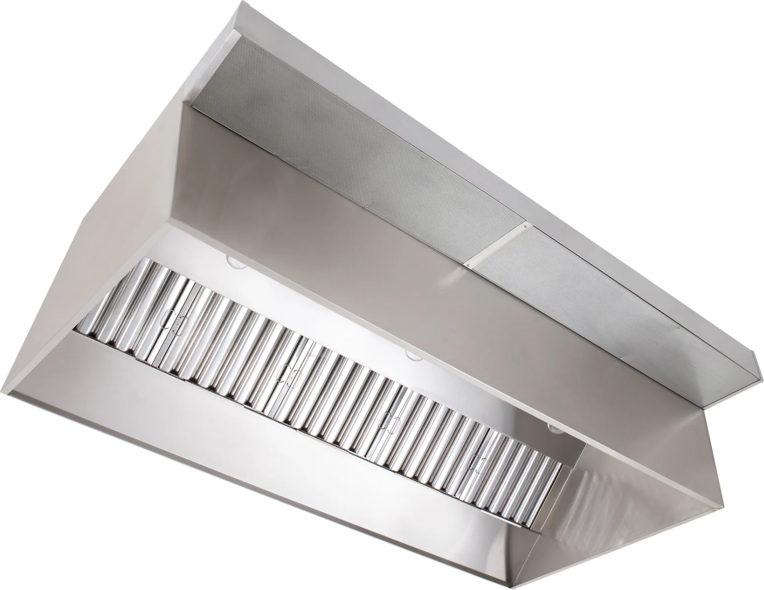 EconAir ECONVH14-PFF KIT 14' Canopy Vent Hood with Plenum, Exhaust Fan, and Make-up Air Fan - Image 4