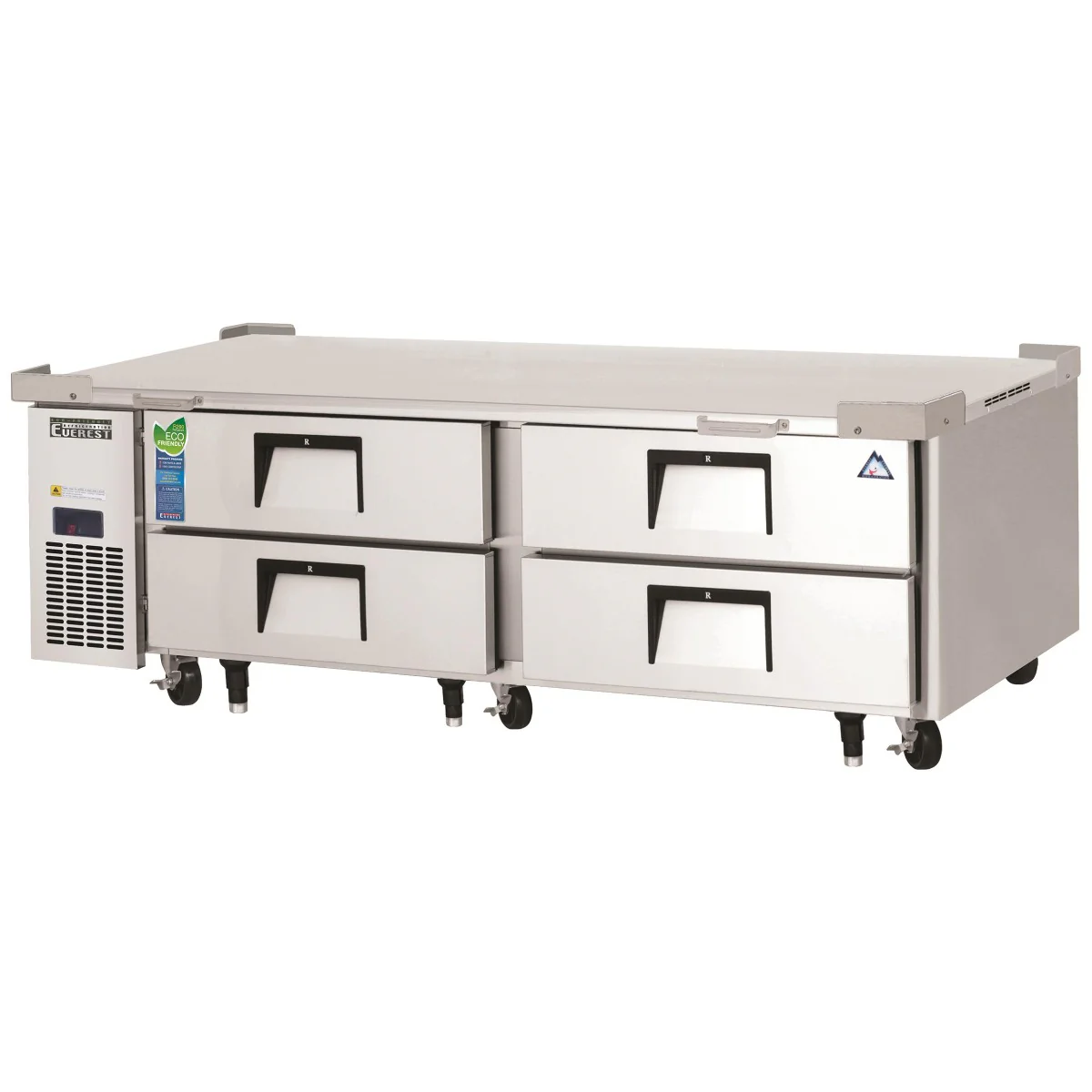 Everest Refrigeration ECB72D4 2-Section 4 Drawer Refrigerated Chef Base 72" - 115V - Image 3