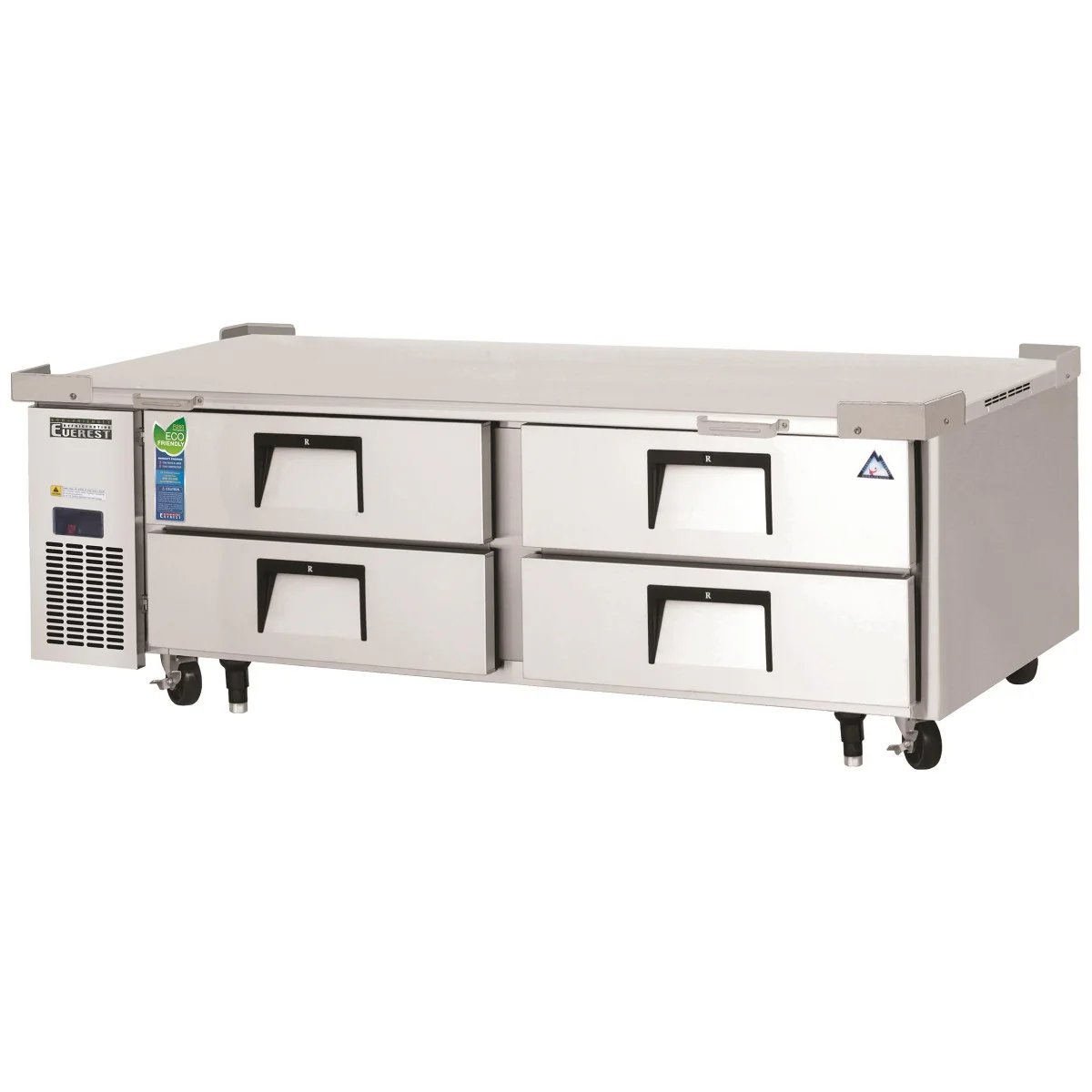 Everest Refrigeration ECB72D4 2-Section 4 Drawer Refrigerated Chef Base 72" - 115V - Image 4