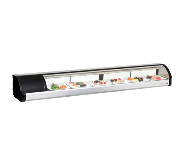 Everest Refrigeration ESC83L Countertop Refrigerated Display Case w/ Four Rear Sliding Glass Doors and Left Compressor Mount 83" - 115V - Image 2