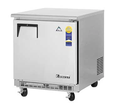 Everest Refrigeration ETBR1 1-Section 1 Solid Door Back Mount Undercounter Refrigerator 28" - 115V - Image 2