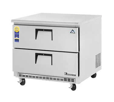 Everest Refrigeration ETBSR2-D2 1-Section 2 Drawer Back Mounted Undercounter Refrigerator 36" - 115v - Image 2