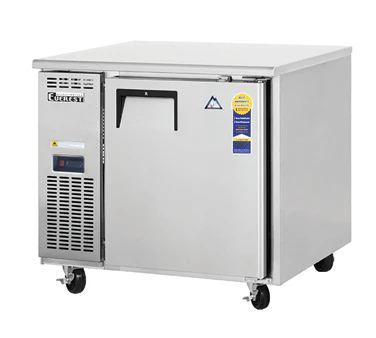 Everest Refrigeration ETF1 1-Section 1 Solid Door Side Mount Undercounter Freezer 36" - 115V - Image 2