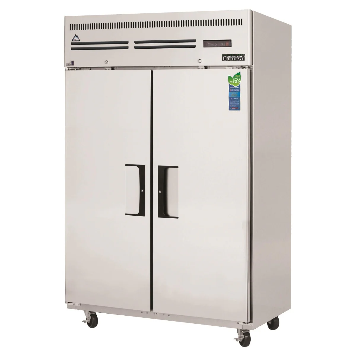 Everest Refrigeration ESF2 2‑Section Reach‑In Freezer – 50″ Stainless Steel | 2 Solid Doors | 115V