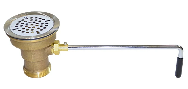 Fisher 22209 DrainKing Waste Valve with Drain Adaptor & Flat Strainer