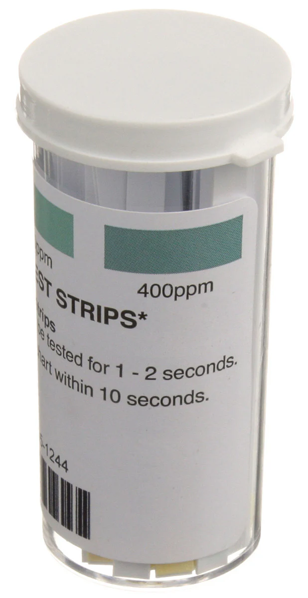 FMP 142-1486 Litmus Test Strips 100-400 ppm for Quaternary Ammonia Compounds (QUAT) - 100 Strips per Pack - Image 3