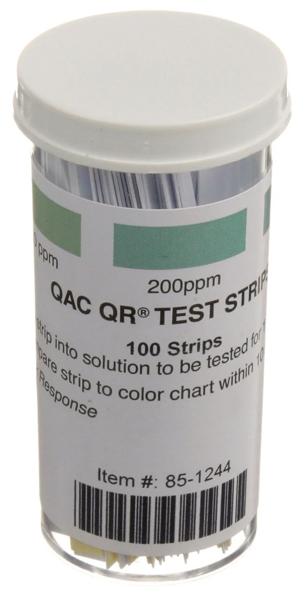 FMP 142-1486 Litmus Test Strips 100-400 ppm for Quaternary Ammonia Compounds (QUAT) - 100 Strips per Pack - Image 5