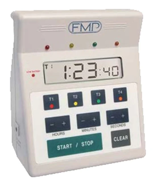 FMP 151-7500 White 10 Hour Countdown 4-In-1 Digital Timer 7"H