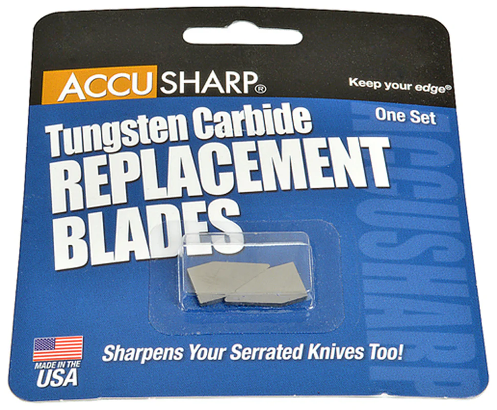 FMP 300-1061 Accusharp Knife Sharpener Tungsten Carbide Replacement Blades - Set of 2
