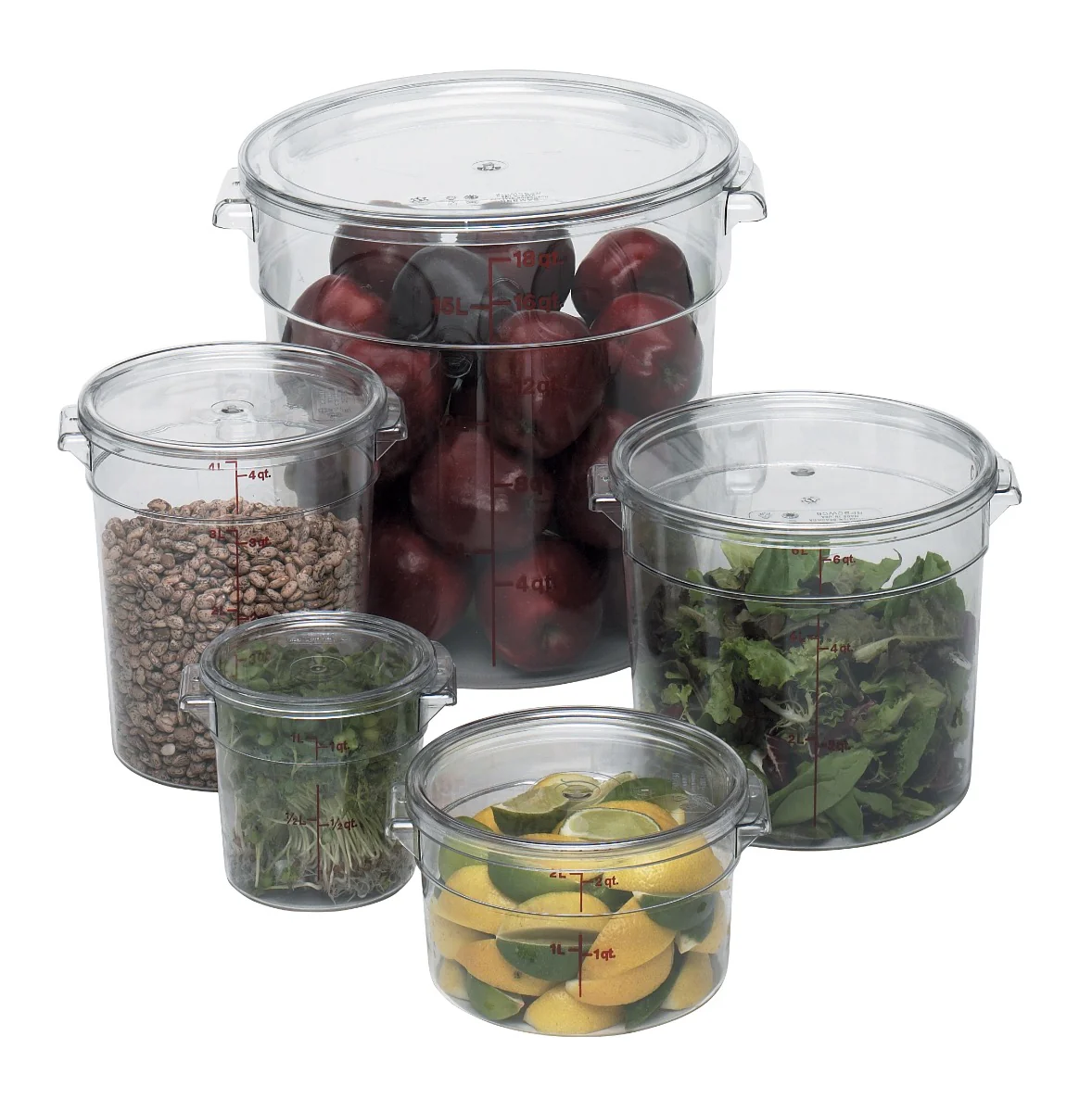 Cambro RFSCW12135 Food Storage Container, Round, Camwear 12 qt. - Image 5