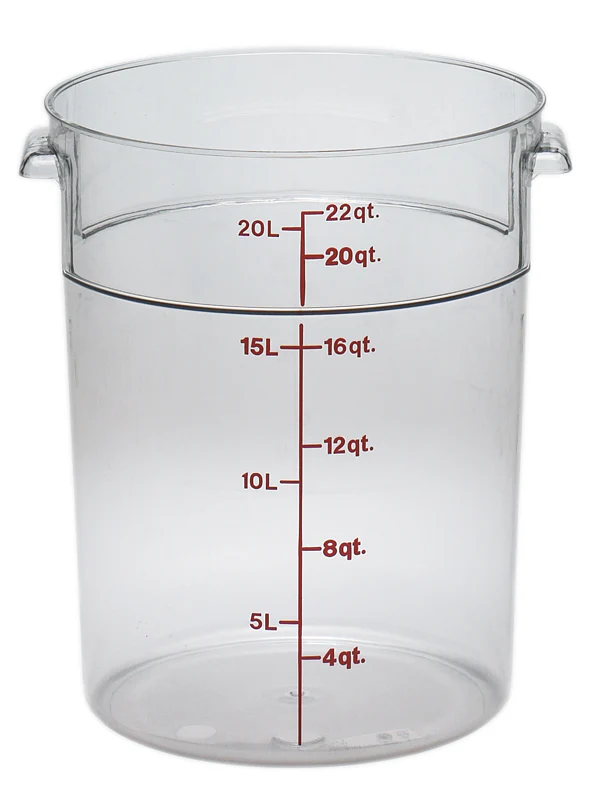Cambro RFSCW22135 Food Storage Container, Round, Camwear 22 qt.